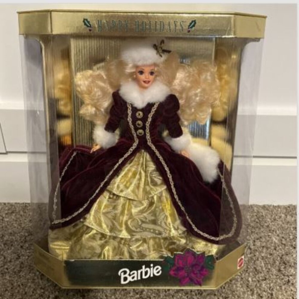 Antique Barbie Doll (Happy Holidays: Special Edition 1996) MIB, Perfect Cond.